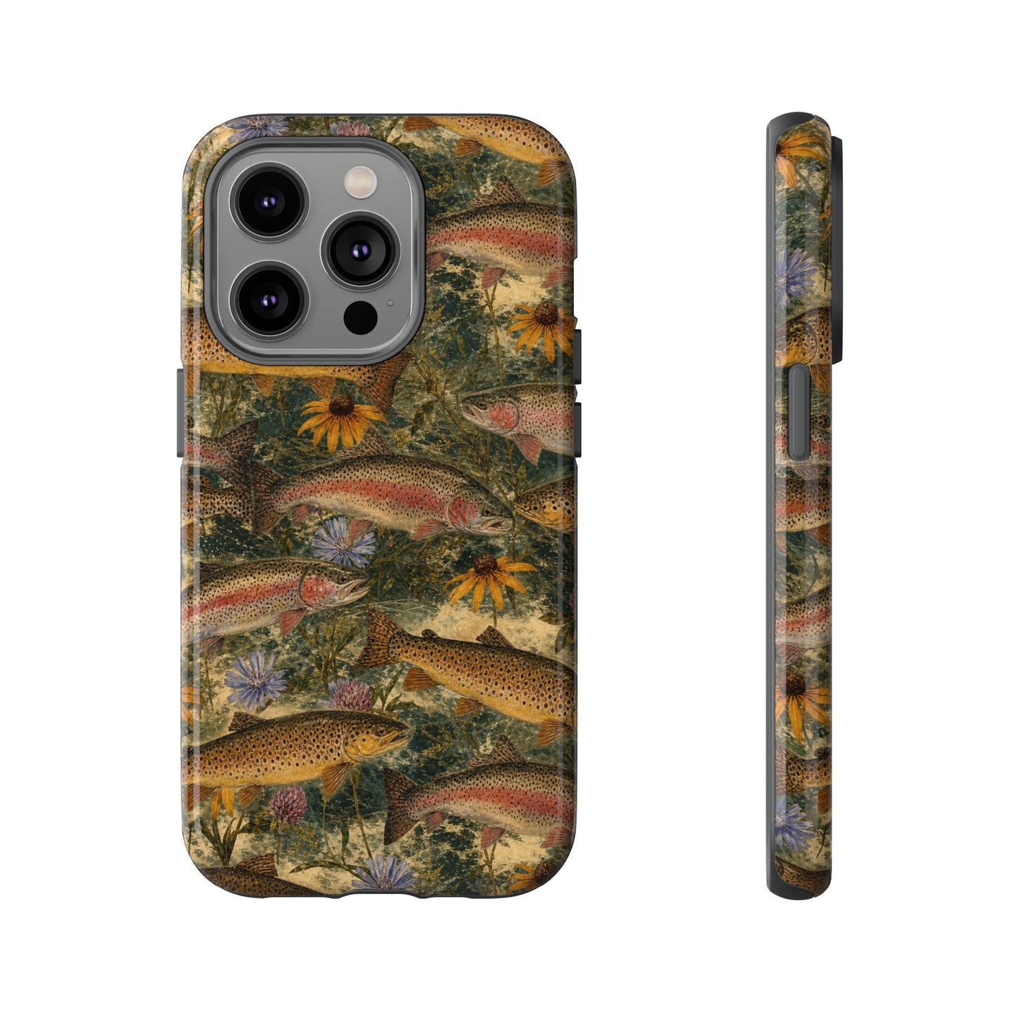 Floral Trout Tough Case