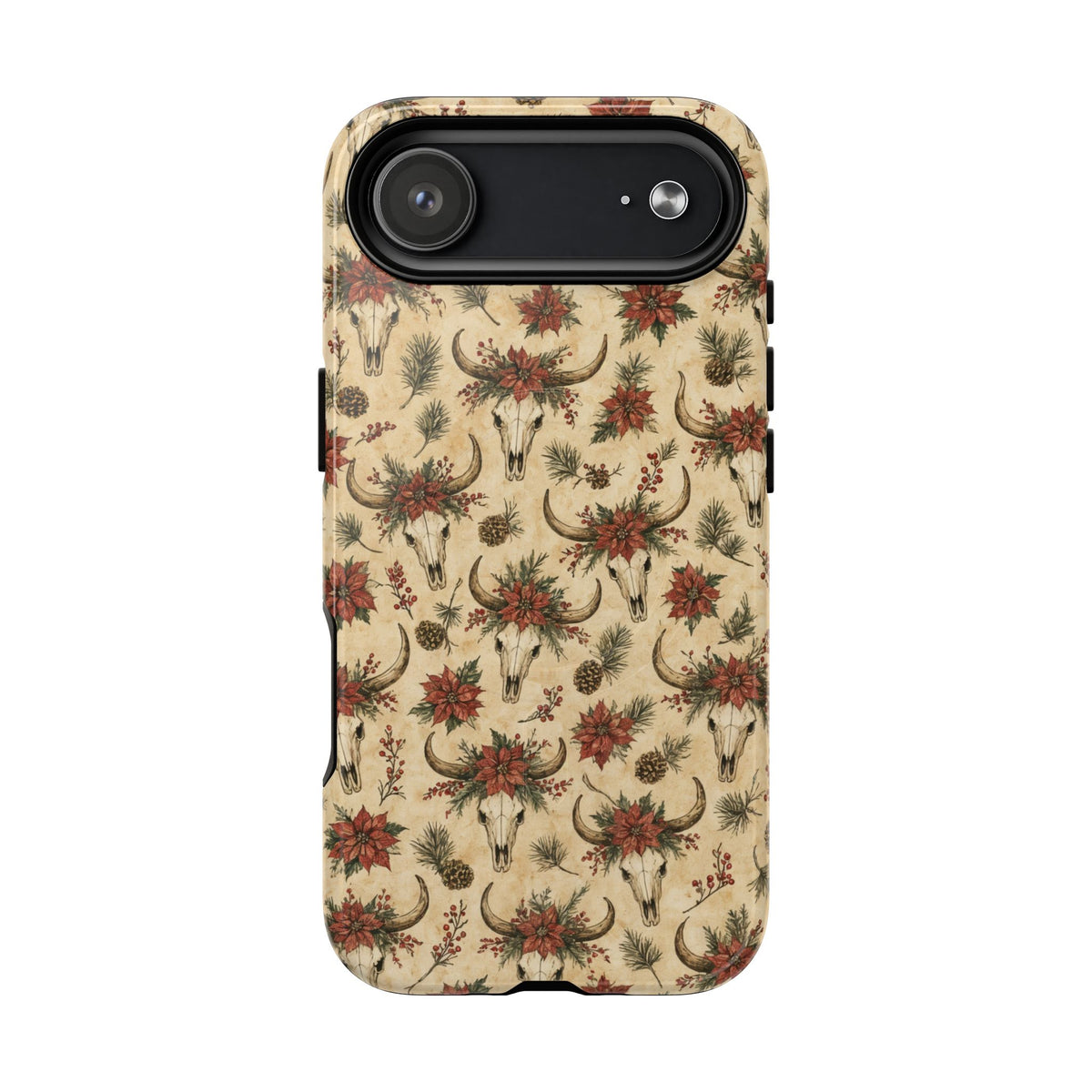 Skull Poinsettia Magnetic Case