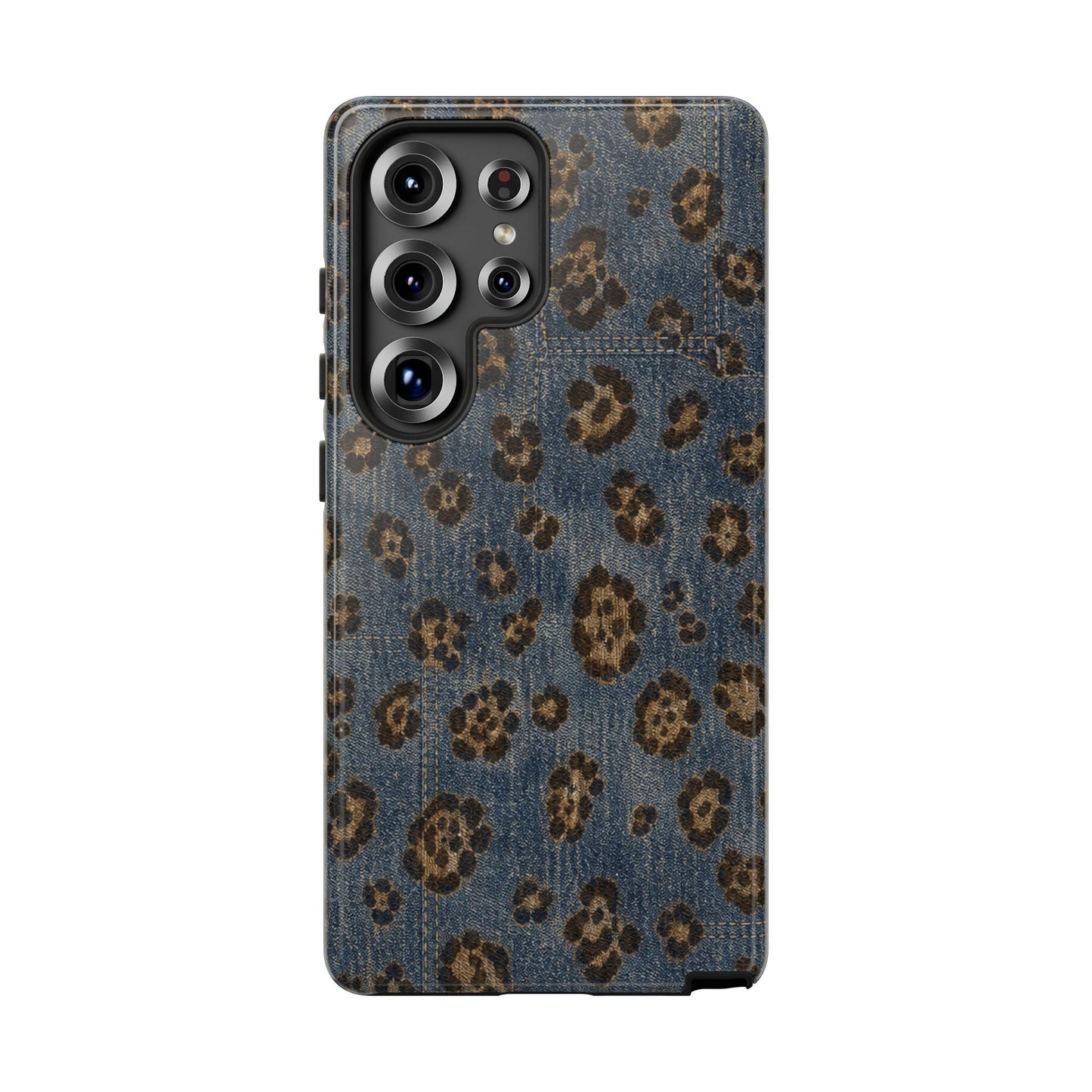 Denim Leopard Tough Case