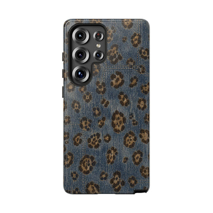 Denim Leopard Tough Case