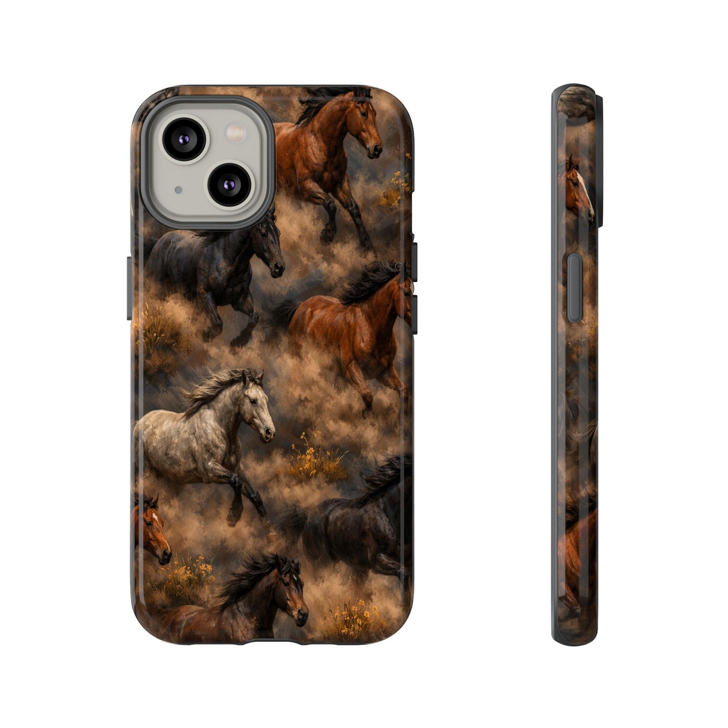 Running Horses Tough Case