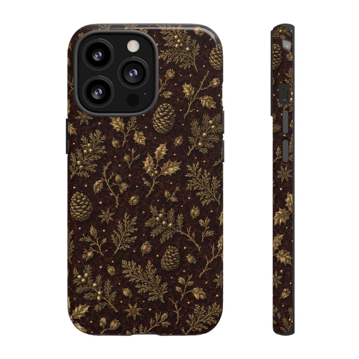 Brass Winter Botanicals Tough Case