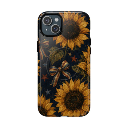 USA Sunflower Magnetic Case