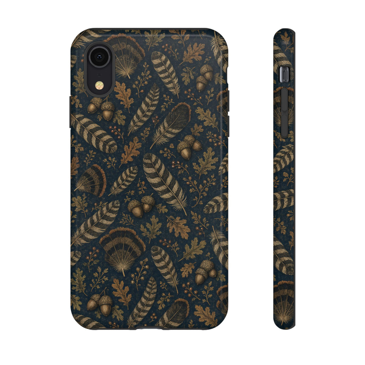 Navy Feathers Tough Case