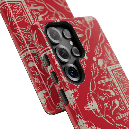 Western Red Bandana Phone Case