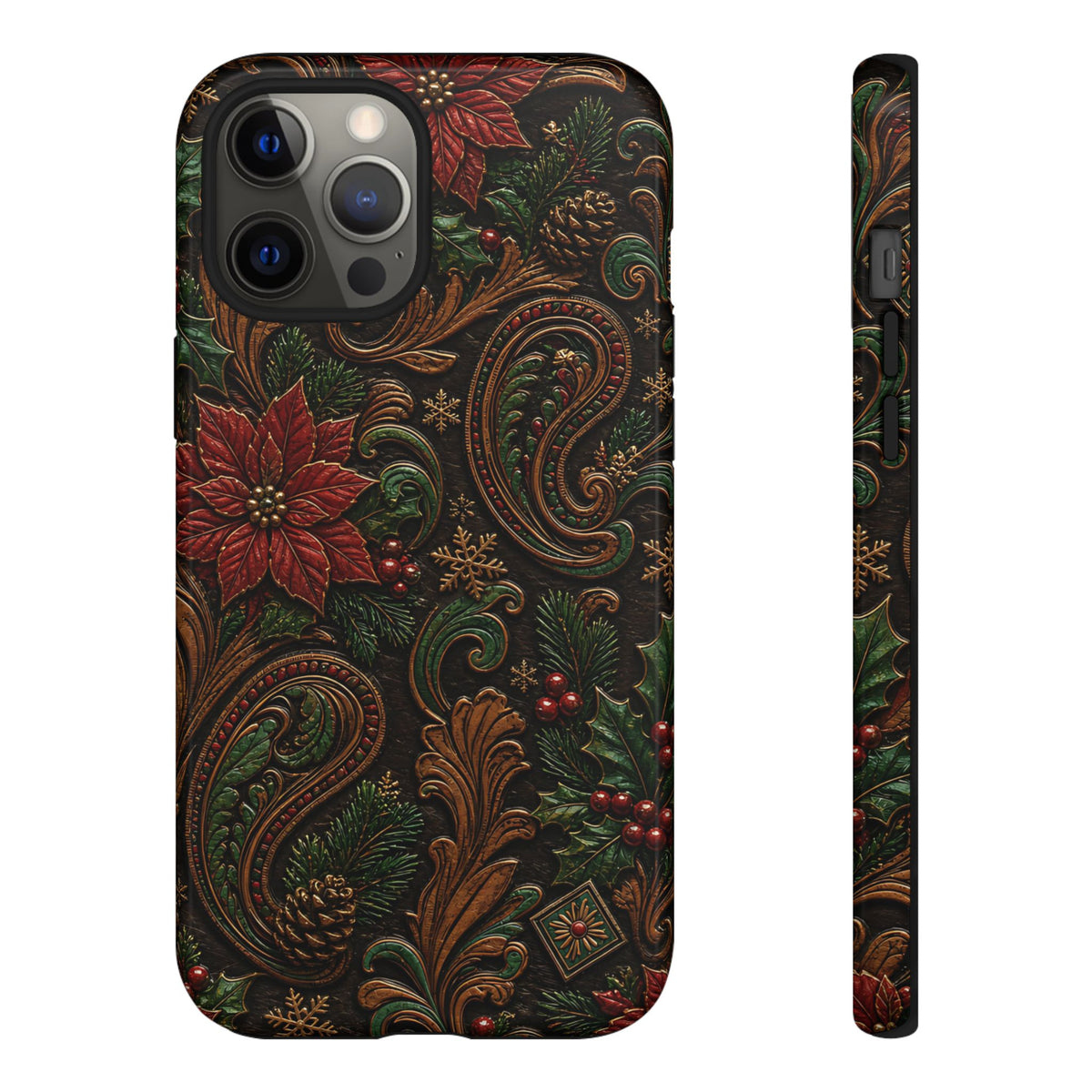 Carved Christmas Paisley Tough Case