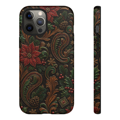Carved Christmas Paisley Tough Case