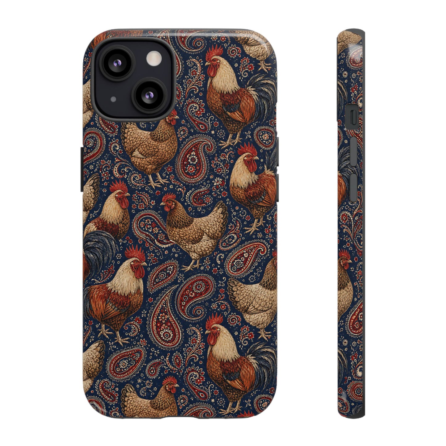 Patriotic Paisley Chickens Tough Case