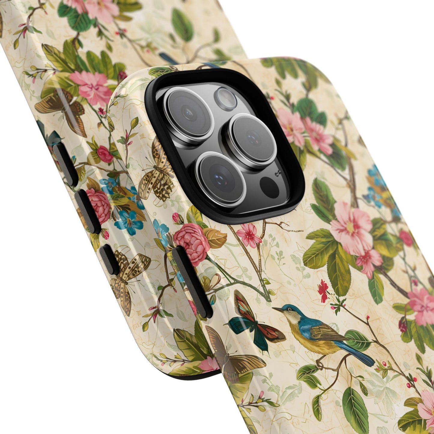 Flowers and Birds Tough Phone Case
