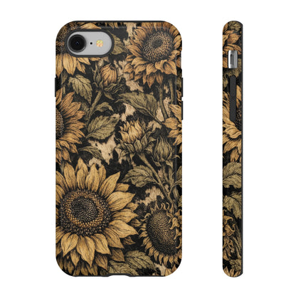 Cowhide Sunflowers Tough Case