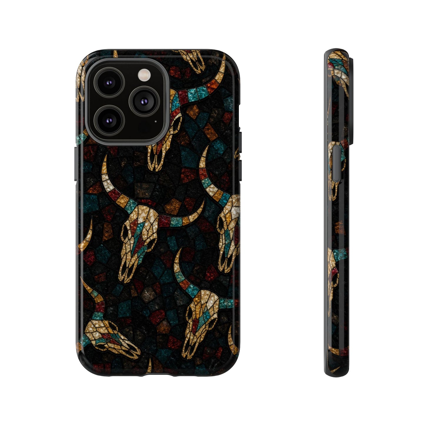 Stained Bull Skull Tough Case