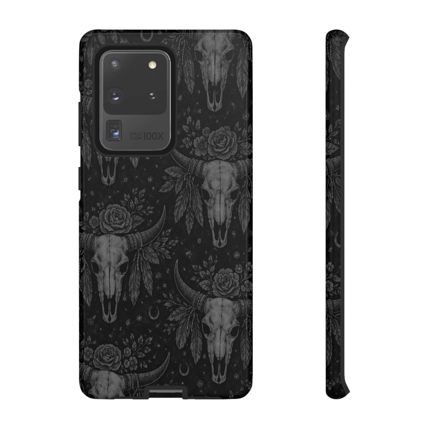 Western Noir Bull Skulls Tough Case
