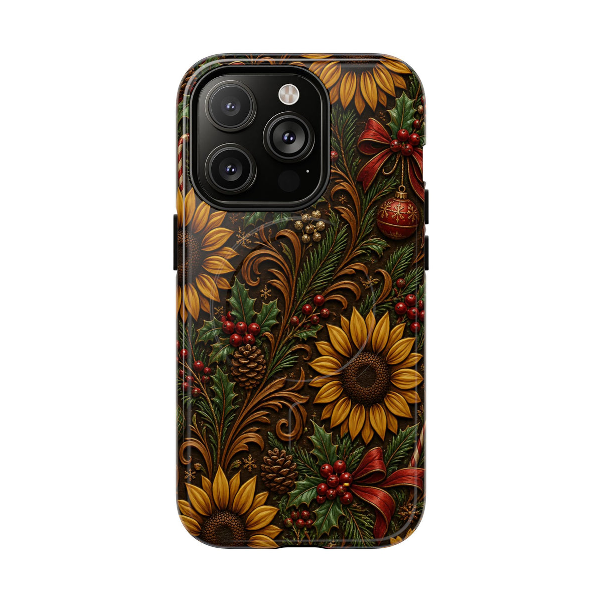 Christmas Sunflowers Magnetic Case
