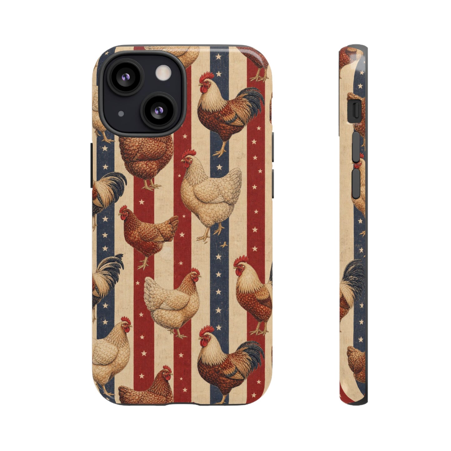 Chickens and Stripes Tough Case