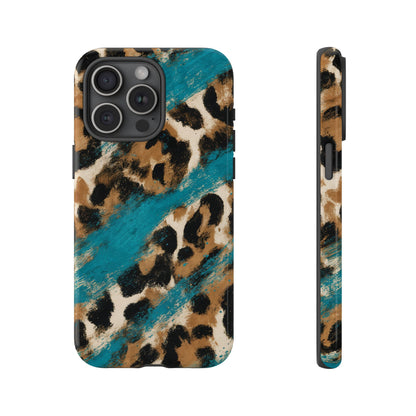 Turquoise Leopard Tough Case