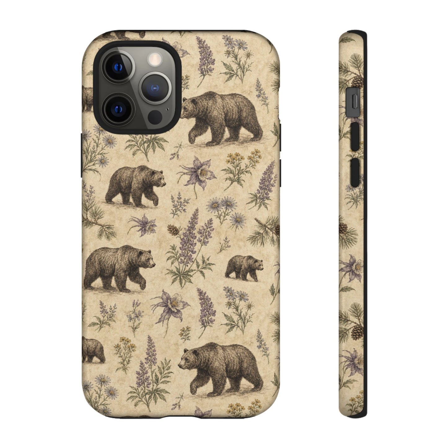 Floral Bear Tough Case