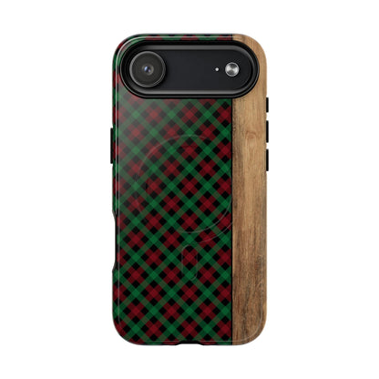 Red Green Plaid Magnetic Case