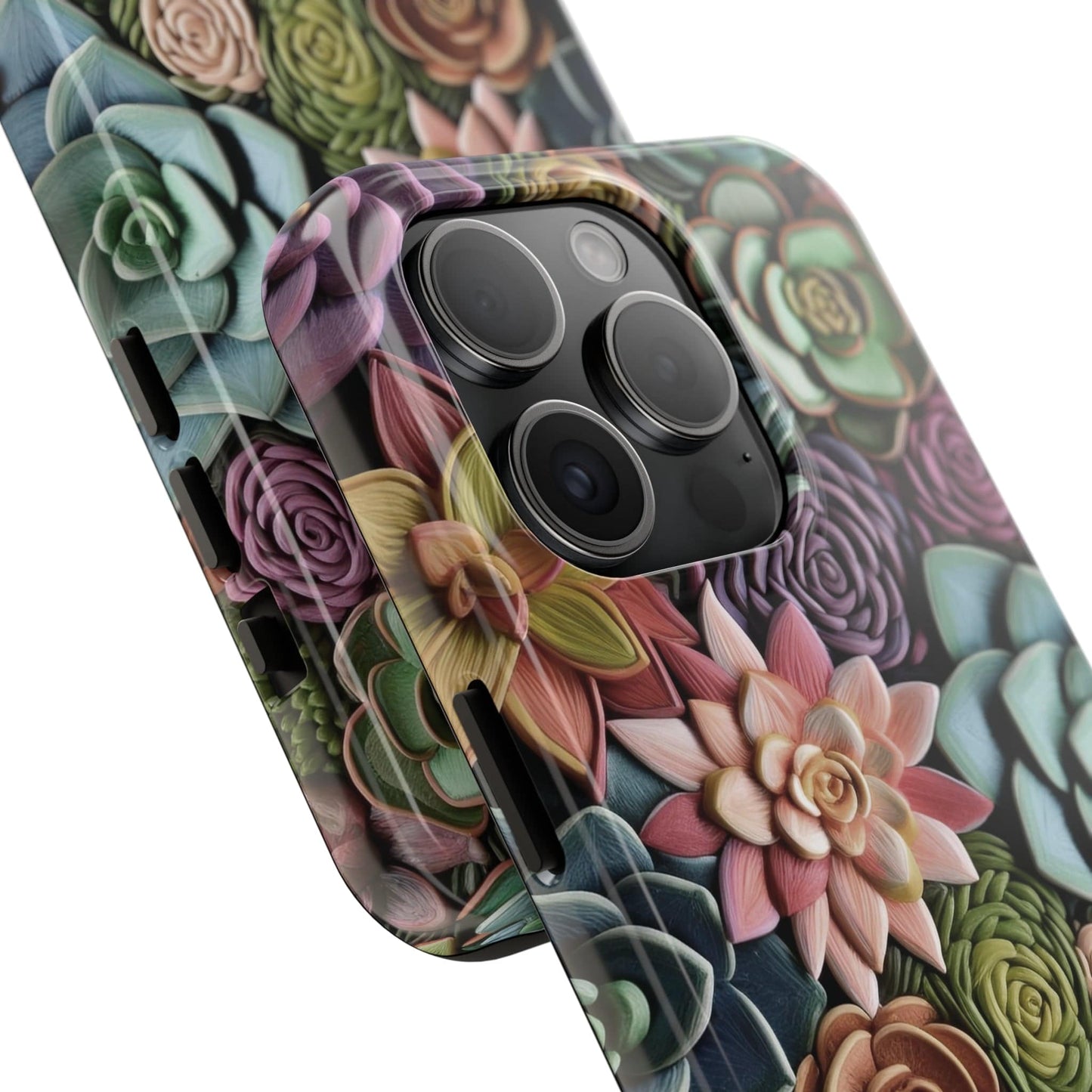 3d Succulent Flower Phone Case