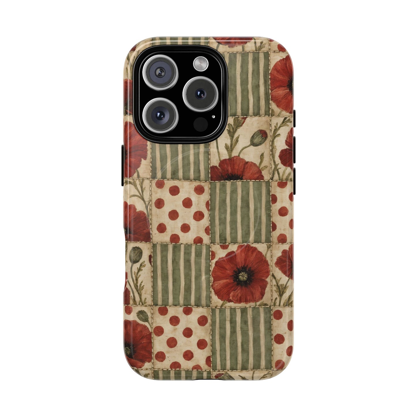 Poppy Patchwork Magnetic Case