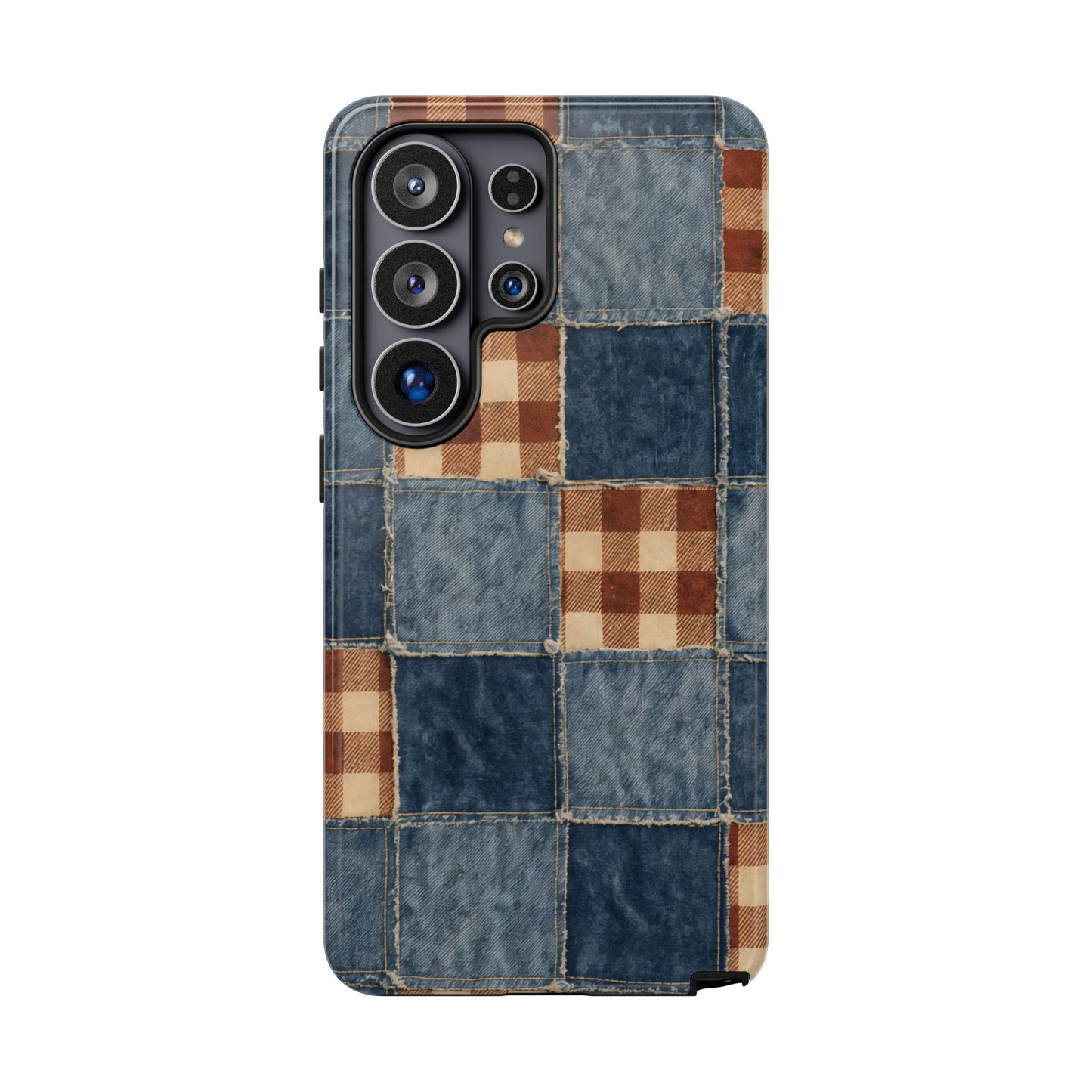 Denim Patchwork Tough Case