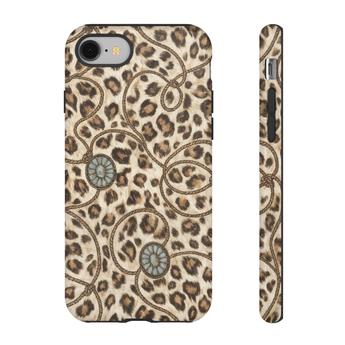 Leopard Rope Conchos Tough Case