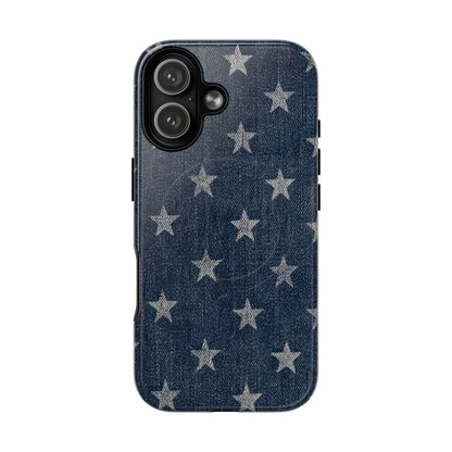 Denim And Stars Magnetic Case