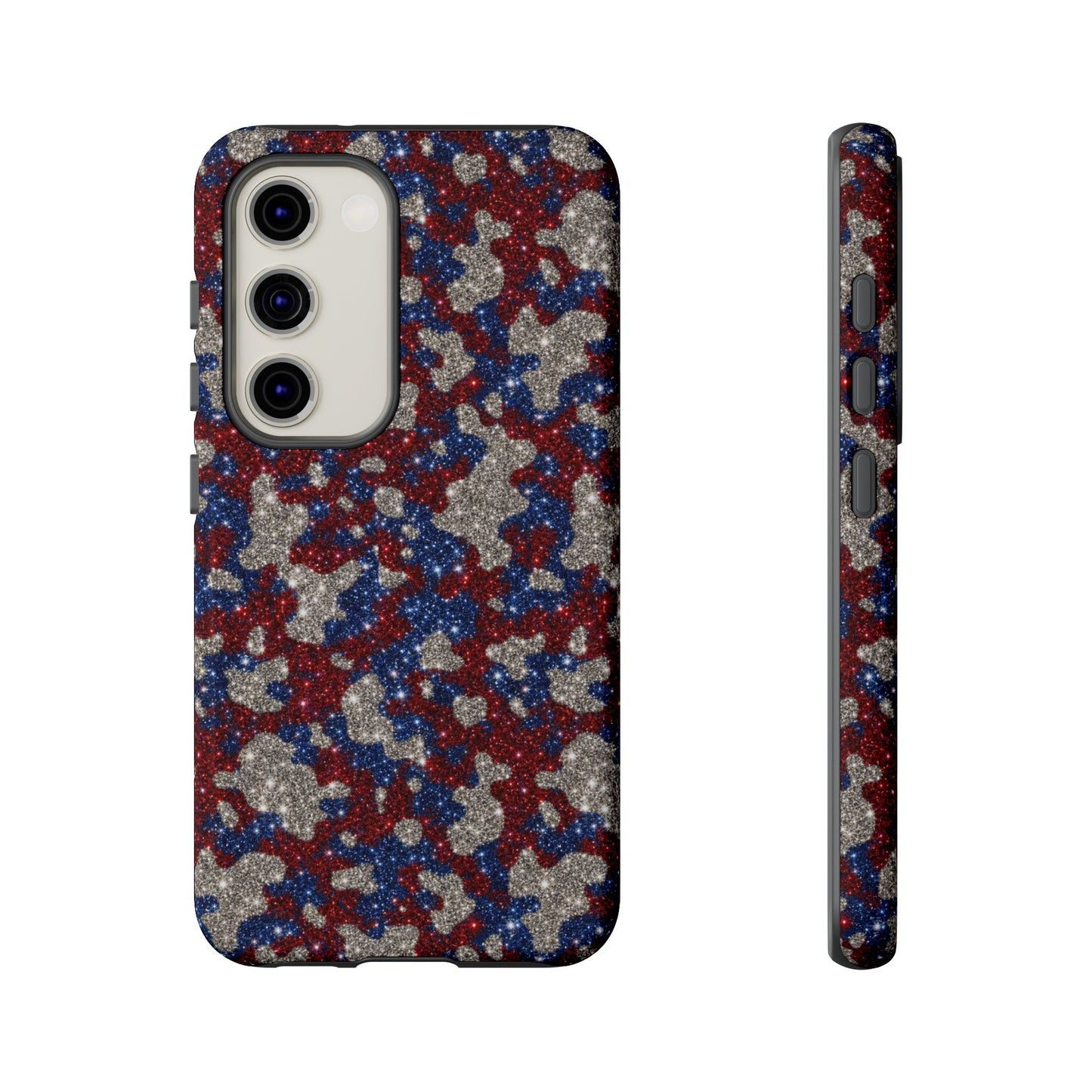 USA Cowhide Glitter Tough Case