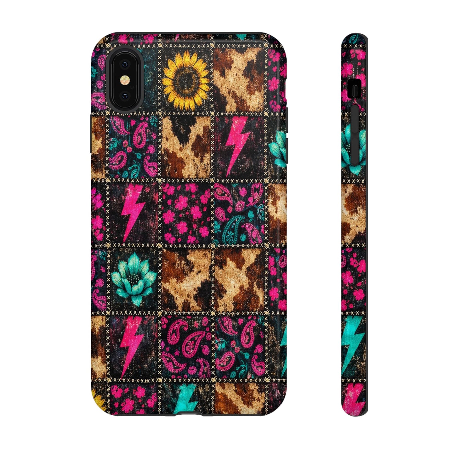 Neon Patchwork Tough Case