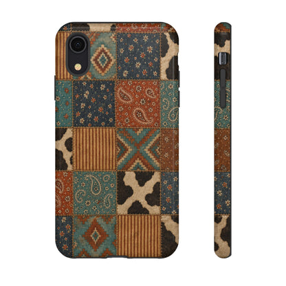 Turquoise Patchwork Tough Case