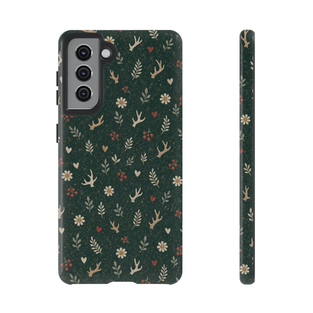 Antler Daisies Evergreen Tough Case