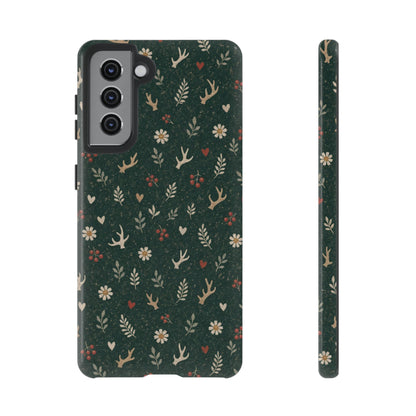 Antler Daisies Evergreen Tough Case