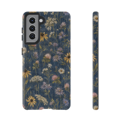 Denim Florals Tough Case