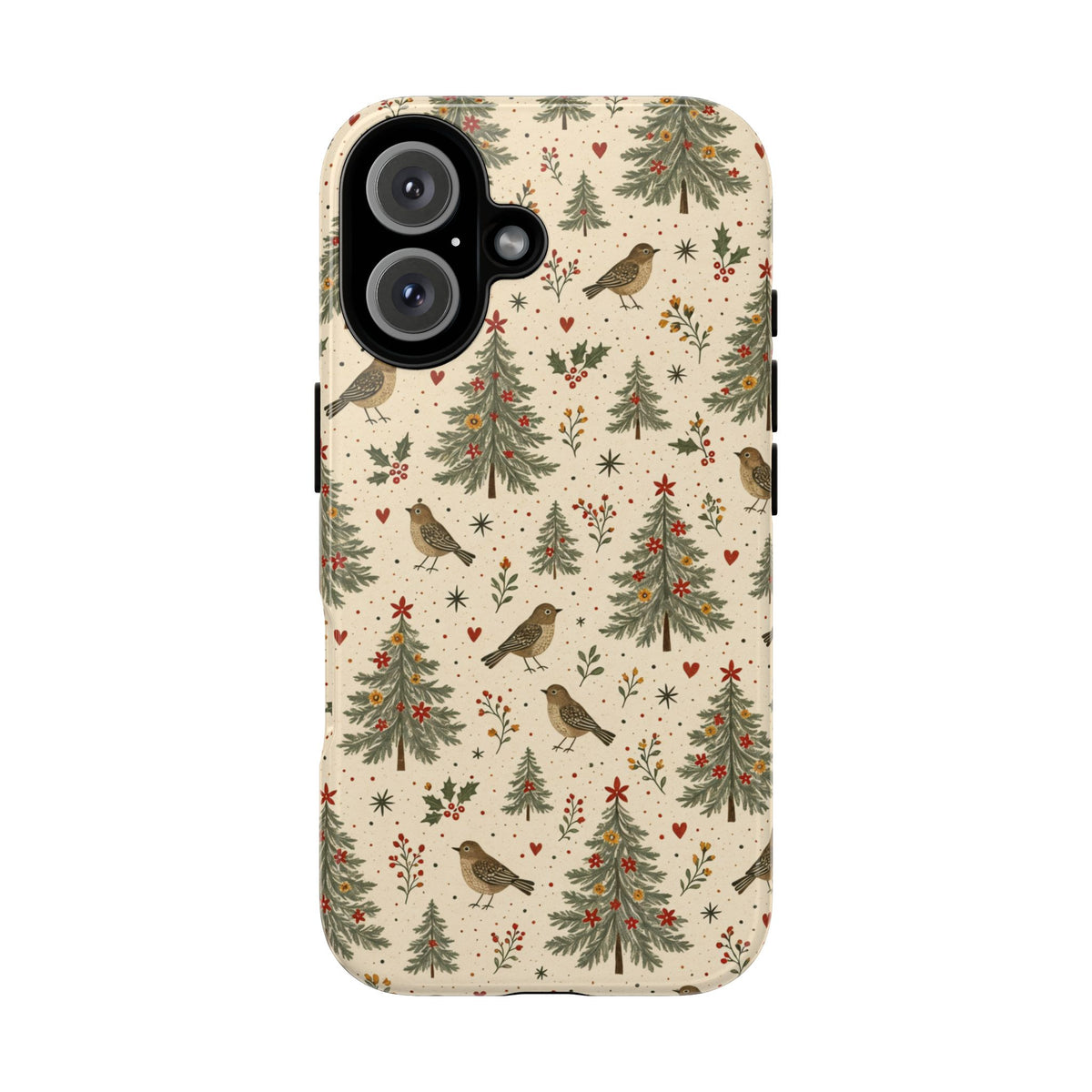 Folk Christmas Birds Tough Case