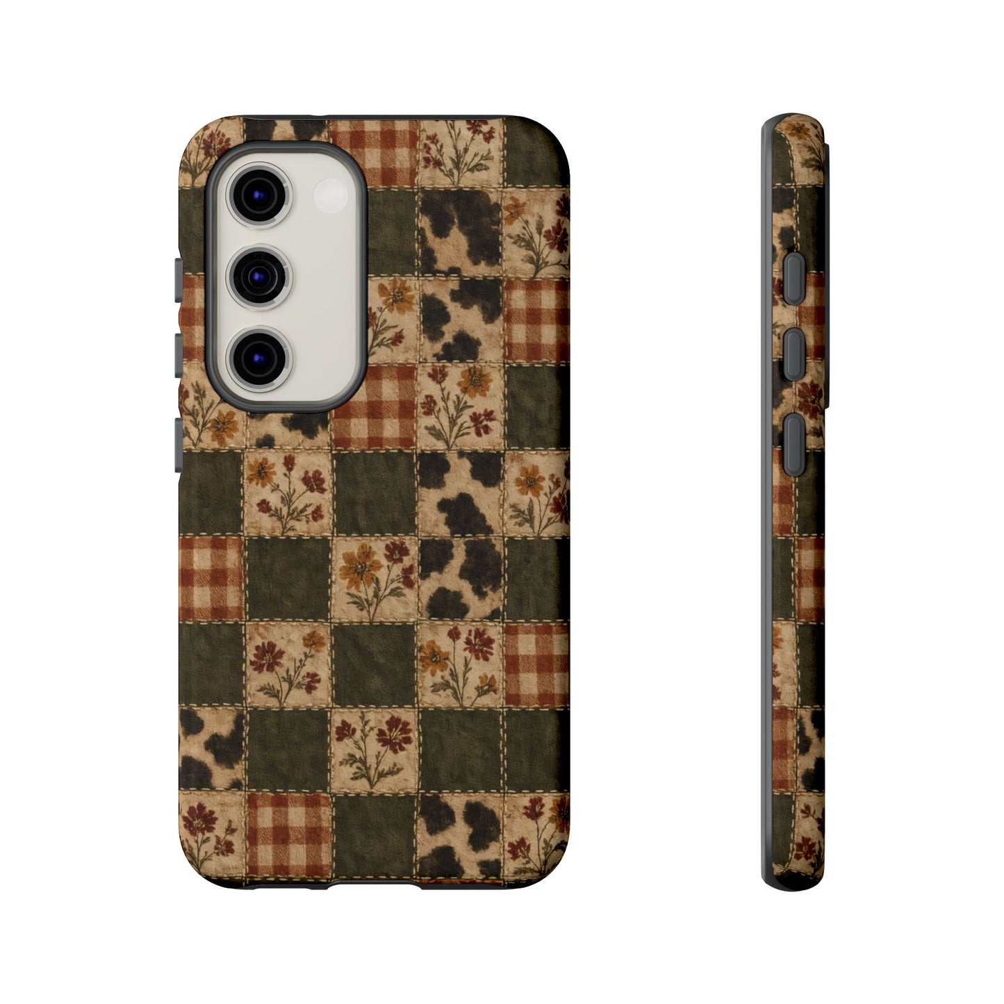 Autumn Plaid Patchwork Tough Case