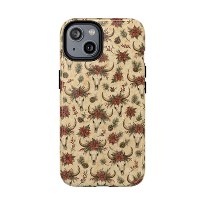 Skull Poinsettia Magnetic Case