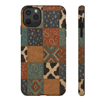 Turquoise Patchwork Tough Case
