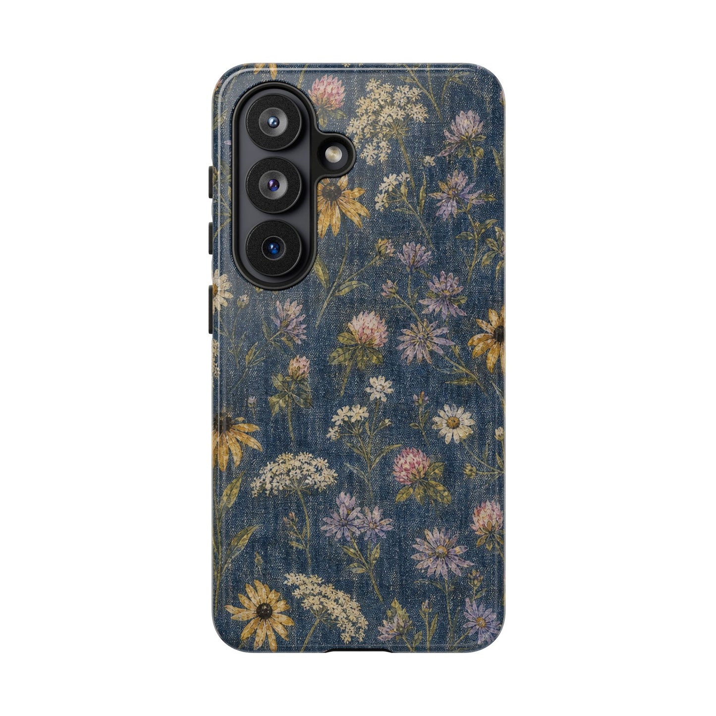 Denim Florals Tough Case