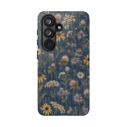 Denim Florals Tough Case