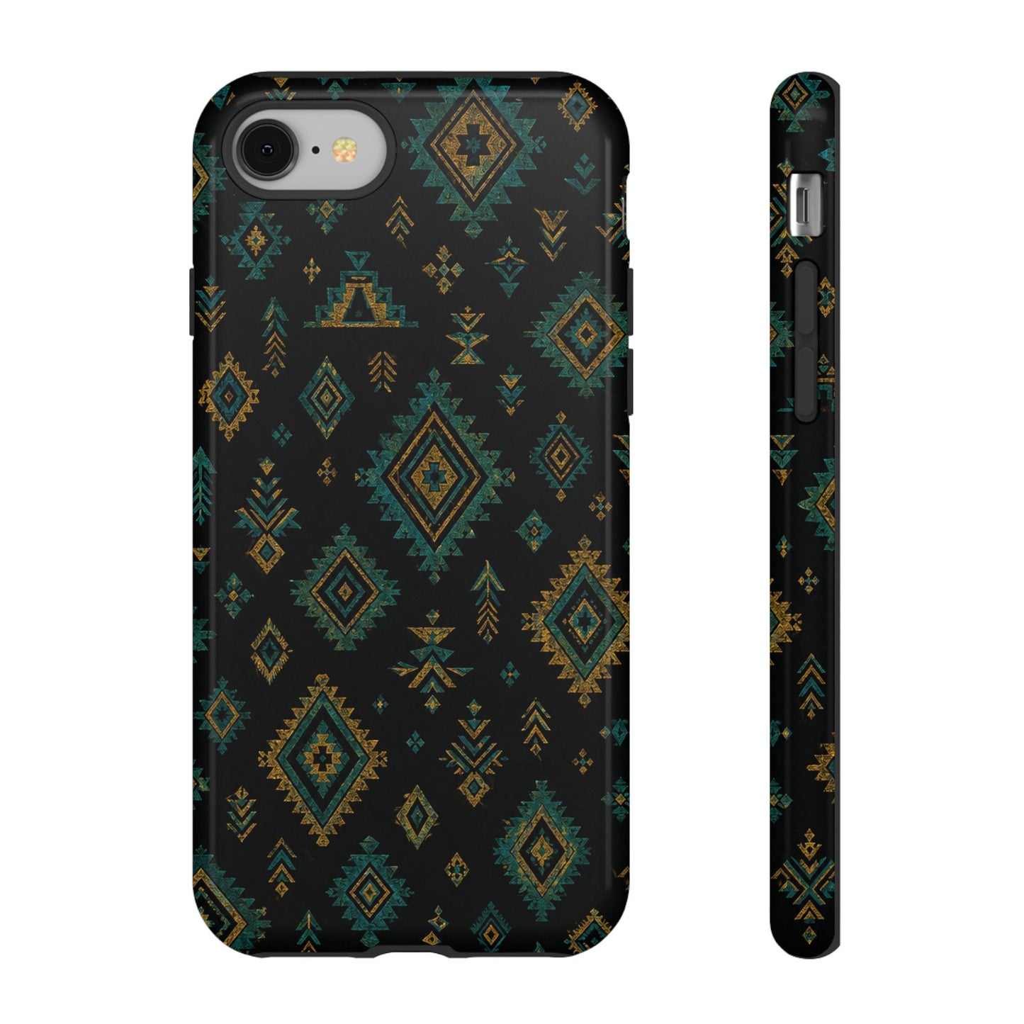 Turquoise Gold Aztec Tough Case