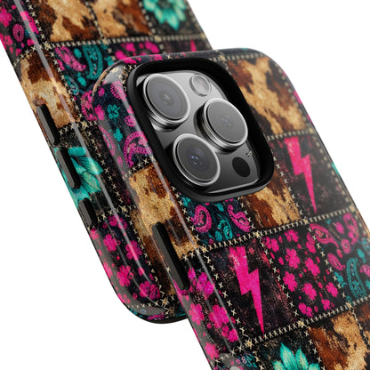 Neon Patchwork Tough Case