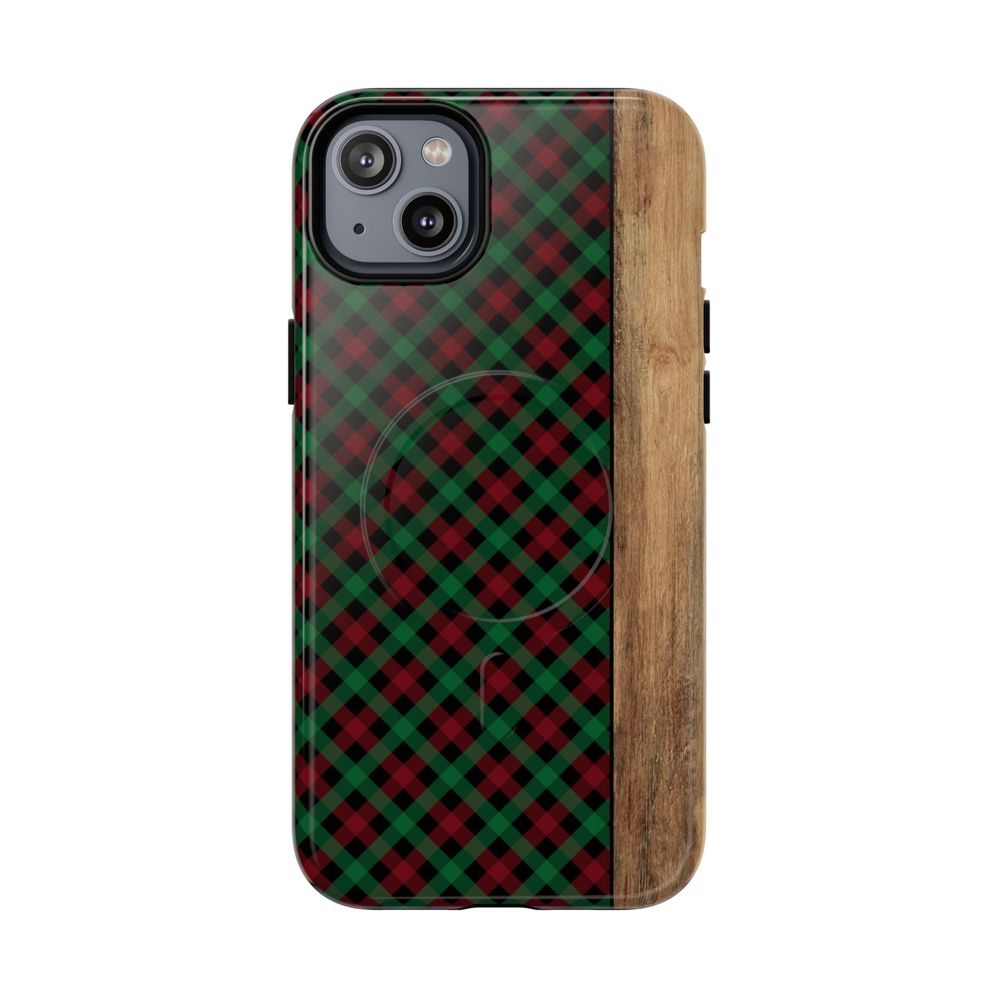 Red Green Plaid Magnetic Case
