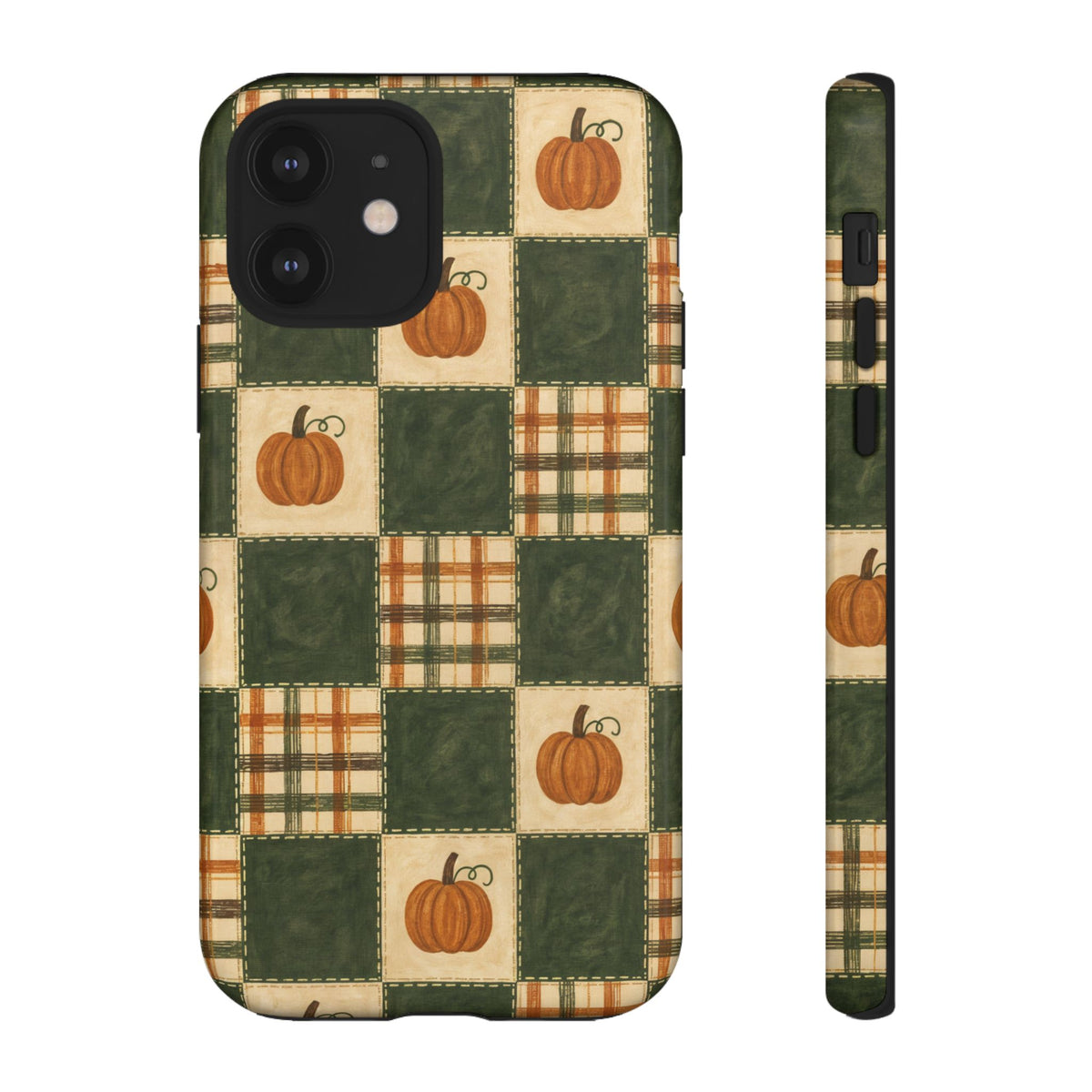 Pumpkin Check Quilt Tough Case