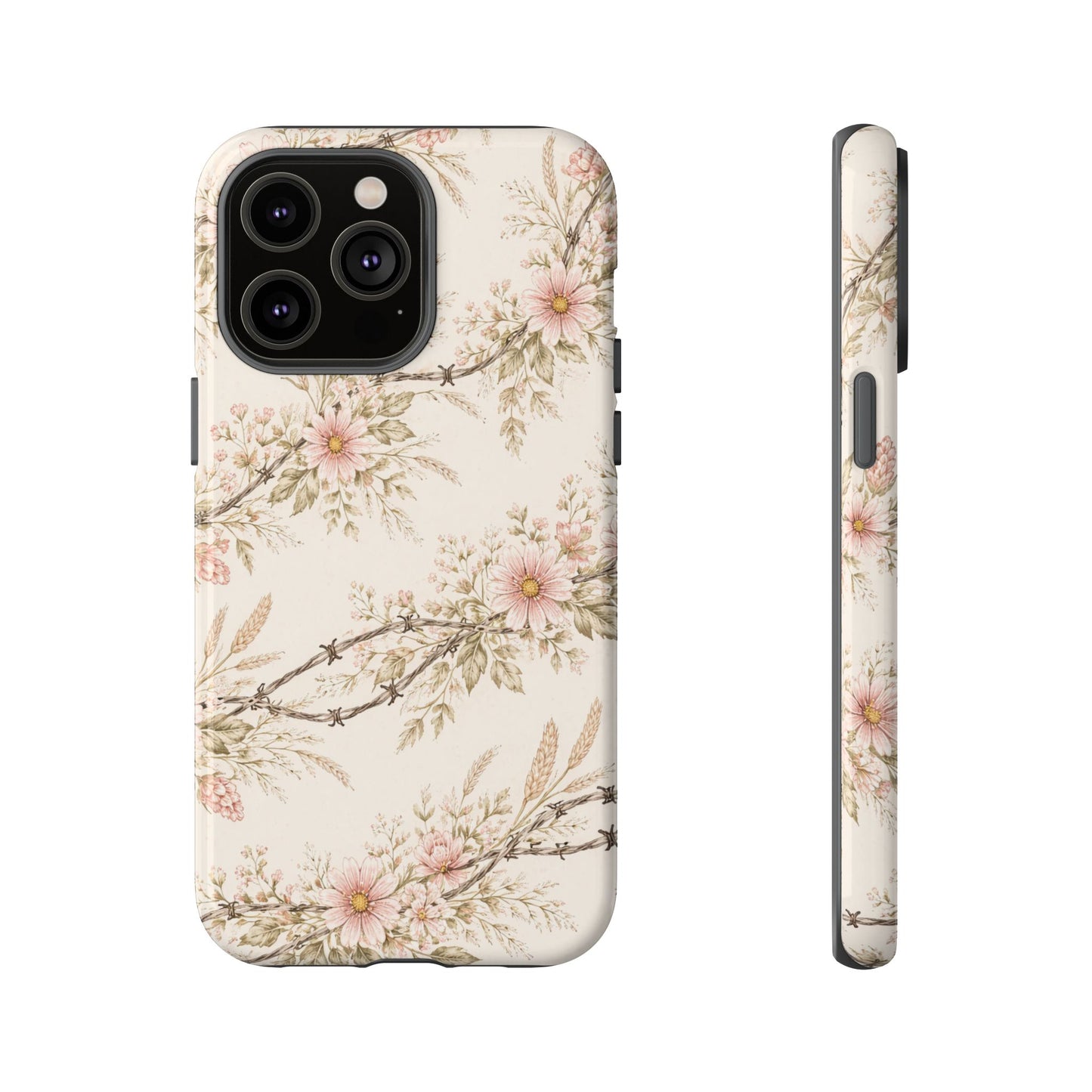 Floral Barbed Wire Tough Case