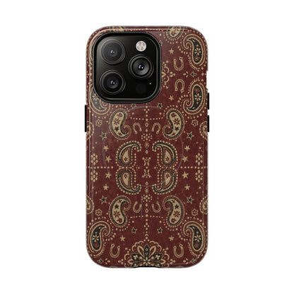 Burgundy Bandana Magnetic Case