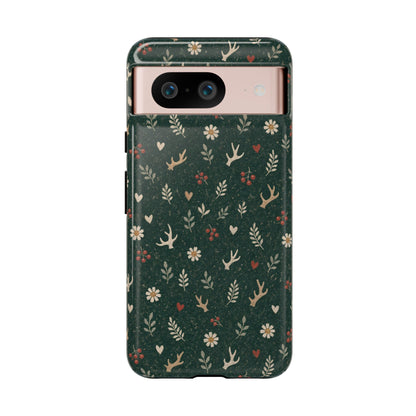 Antler Daisies Evergreen Tough Case