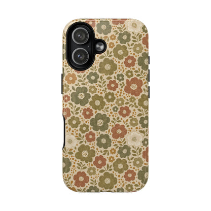 Retro Poppy Field Magnetic Case