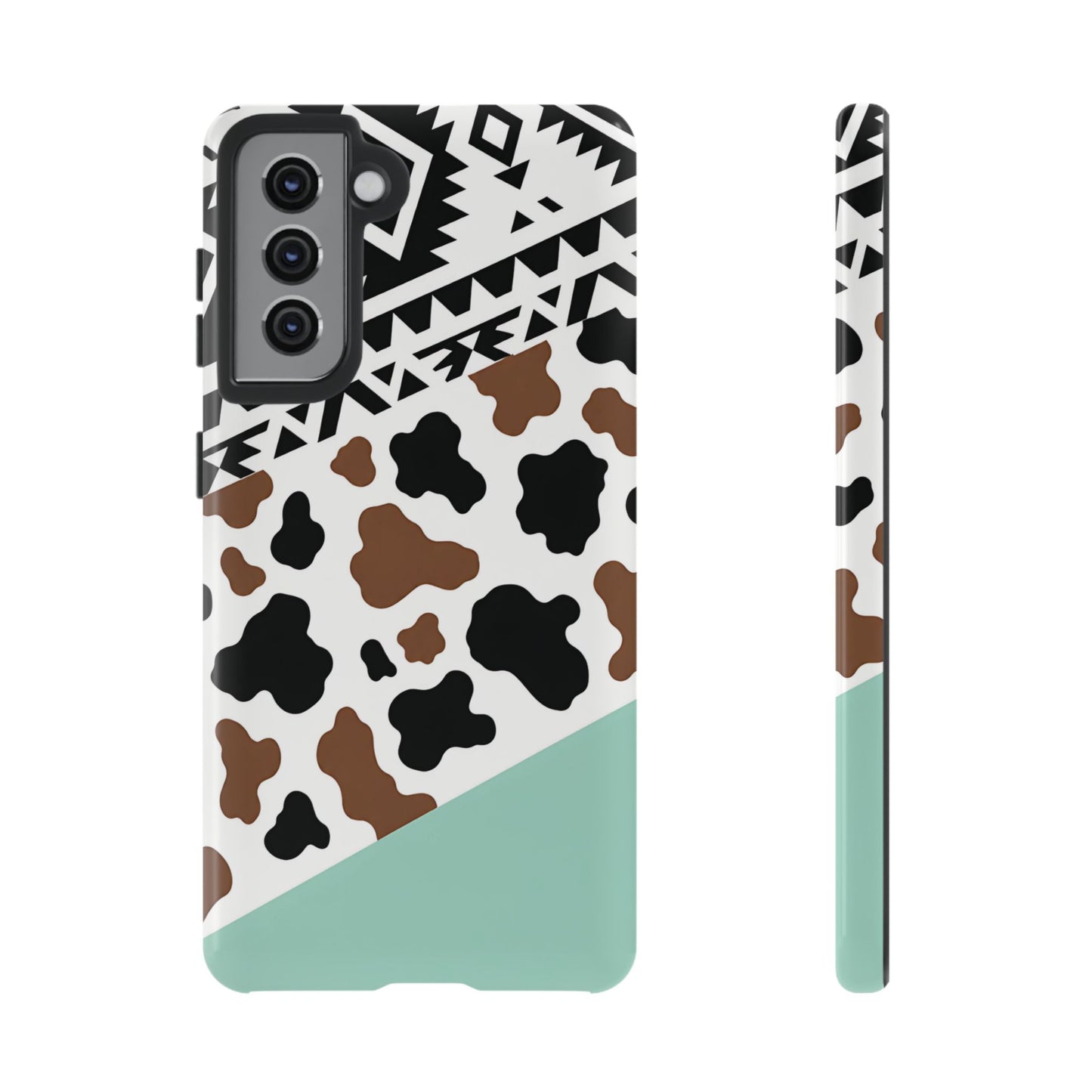 Mint Aztec Cowhide Tough Case