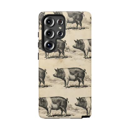 Vintage Pigs Tough Case