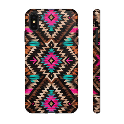Neon Aztec Rug Tough Case