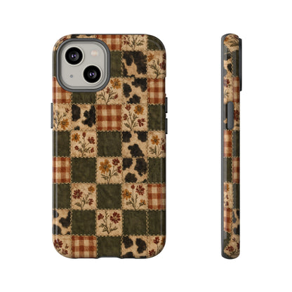 Autumn Plaid Patchwork Tough Case